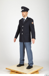  Photos Fireman Officier Man in uniform 1 21th century Fireman Officier a poses whole body 0002.jpg